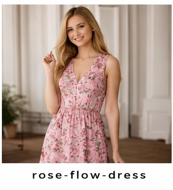 Rose Flow Dress 3